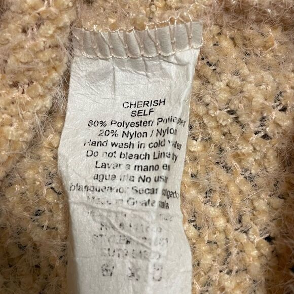 Pink Lily Pullover Scoop Neck Sweater Slouch Sleeves‎ Peach Women’s Medium - Picture 6 of 6